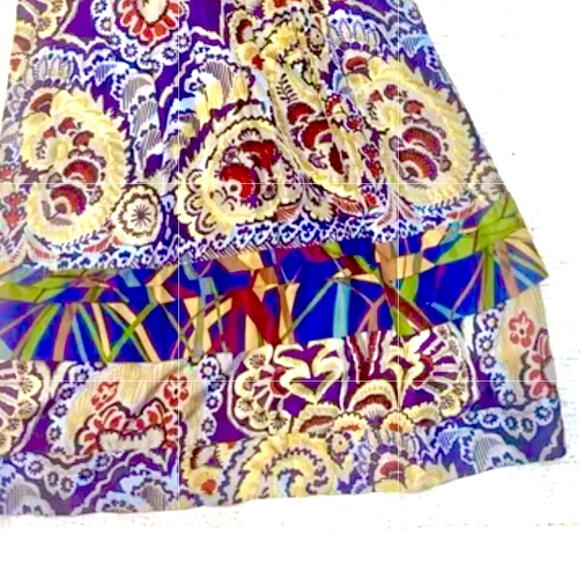 Johnny Was silk dress. Small, loose fit, 3/4 slv, New! Gorgeous! Rare! - Picture 8 of 9